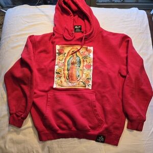 Hasta Muerte Virgen de Guadalupe hoodie Men's Large